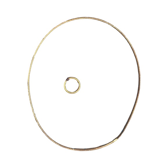 Lot of gold over sterling silver necklace and ring with amethyst - Picture 11 of 16